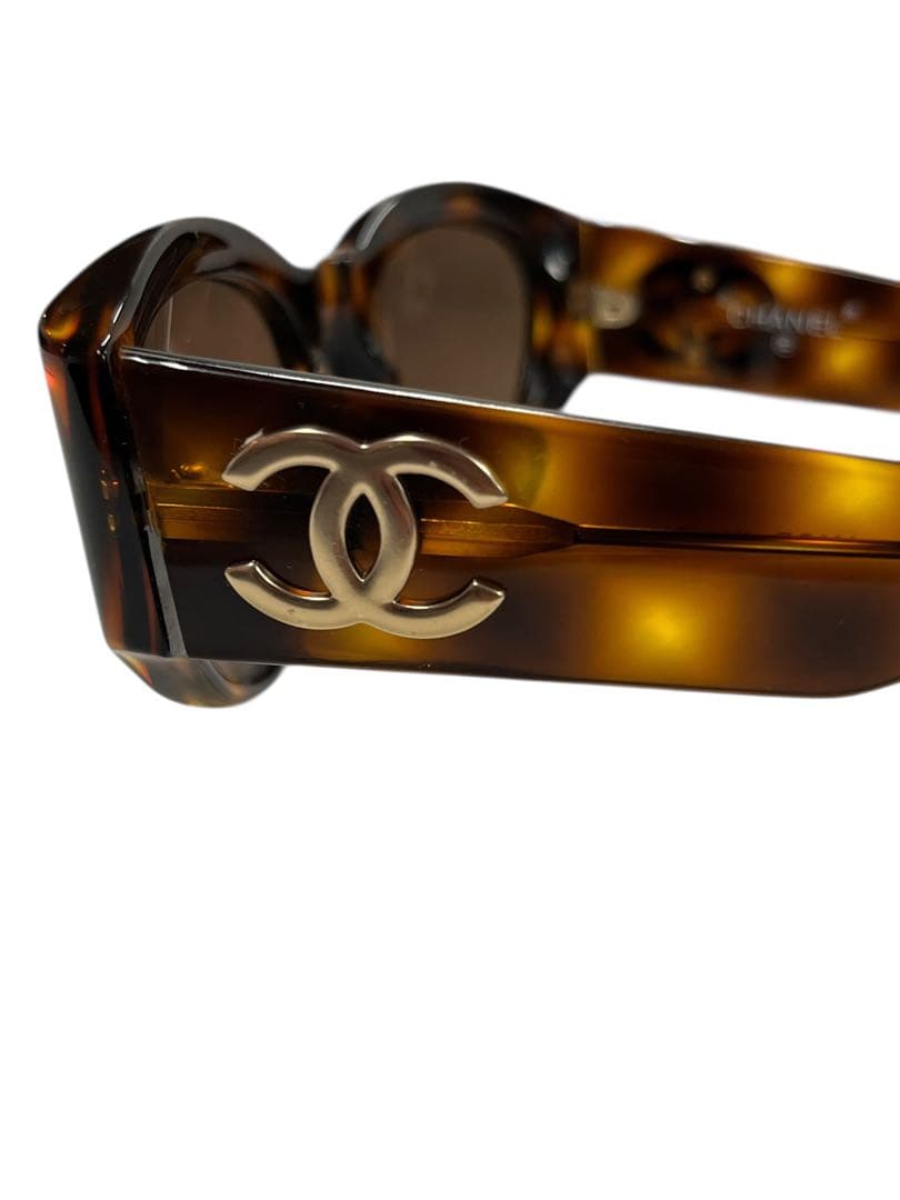 CHANEL べっ甲柄 サイドココマーク サングラス