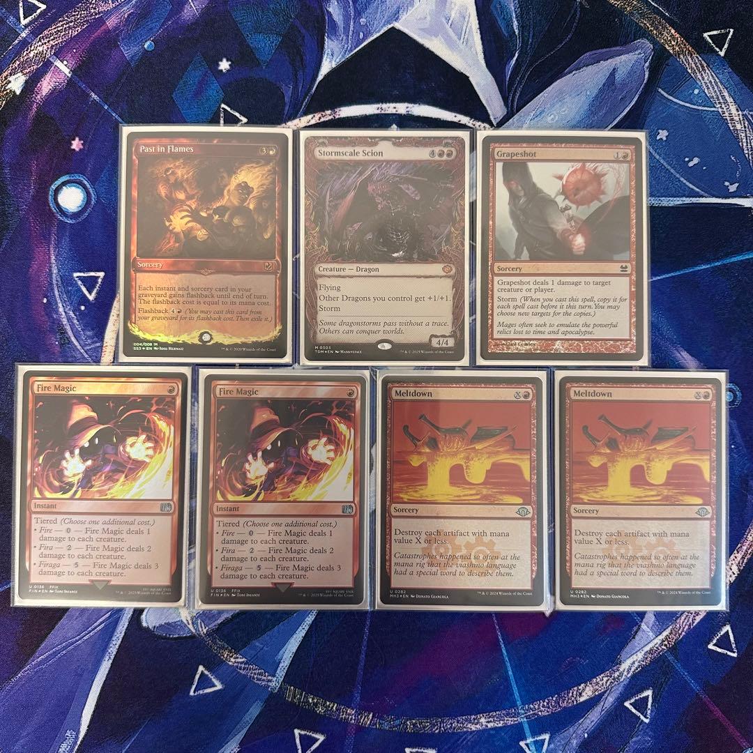 MTG/ルビーストーム/Ruby Storm/全てFoil/英語/×75枚デッキ