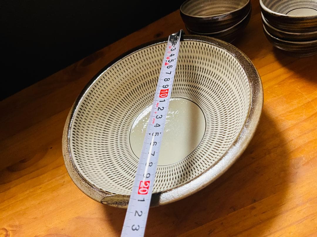 【美品】　小石原焼　中鉢　盛鉢　小鉢　５客　飛び鉋