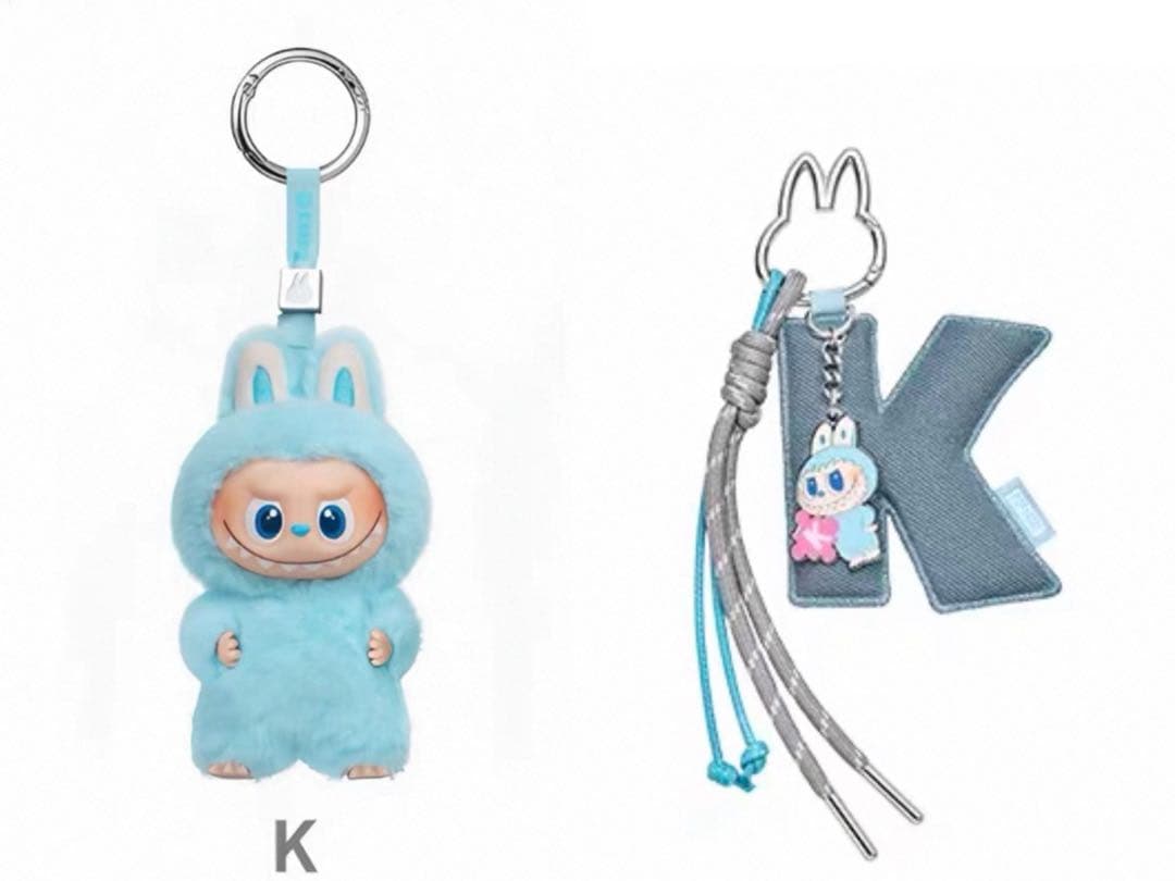 LABUBU PIN FOR LOVEイニシャル チャーム K 2点セット