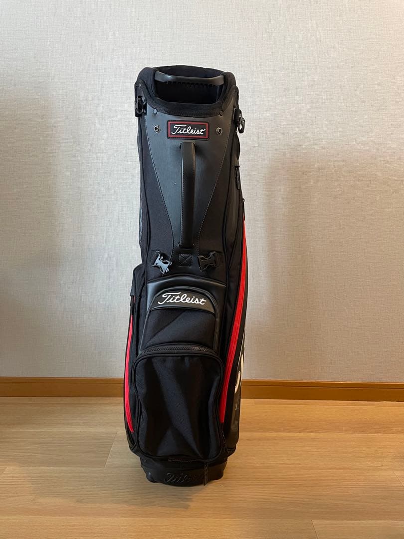 【希少】Titleist キャディバッグ ジェットブラック/レッド　プレミアム