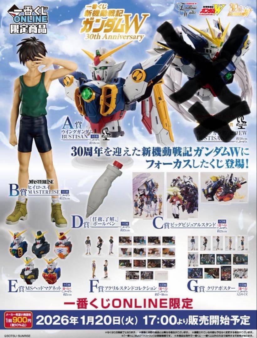 新機動戦記ガンダムW 一番くじ コンプリート①