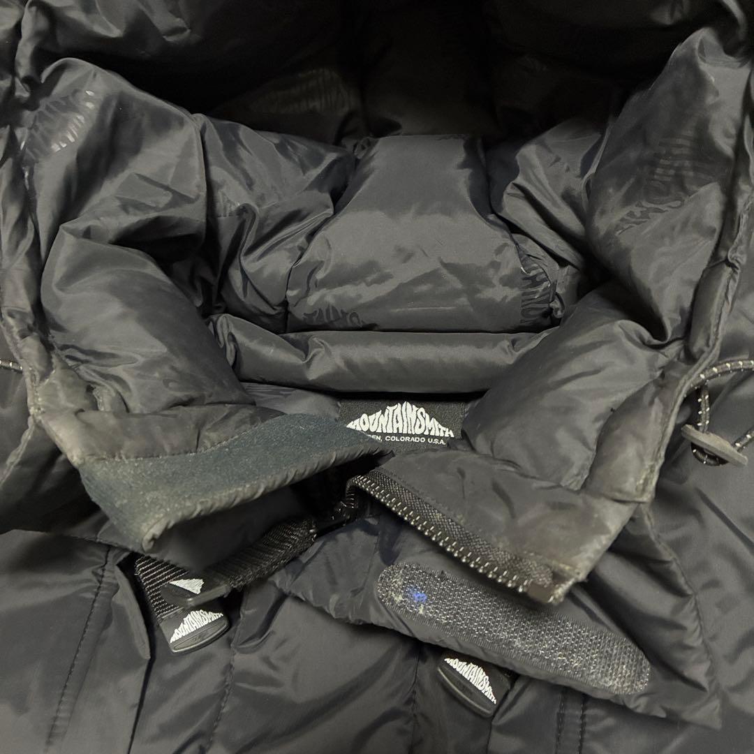 最終値下げ中 マウンテンスミス ダウンジャケット 黒 M ドローコード ダウン