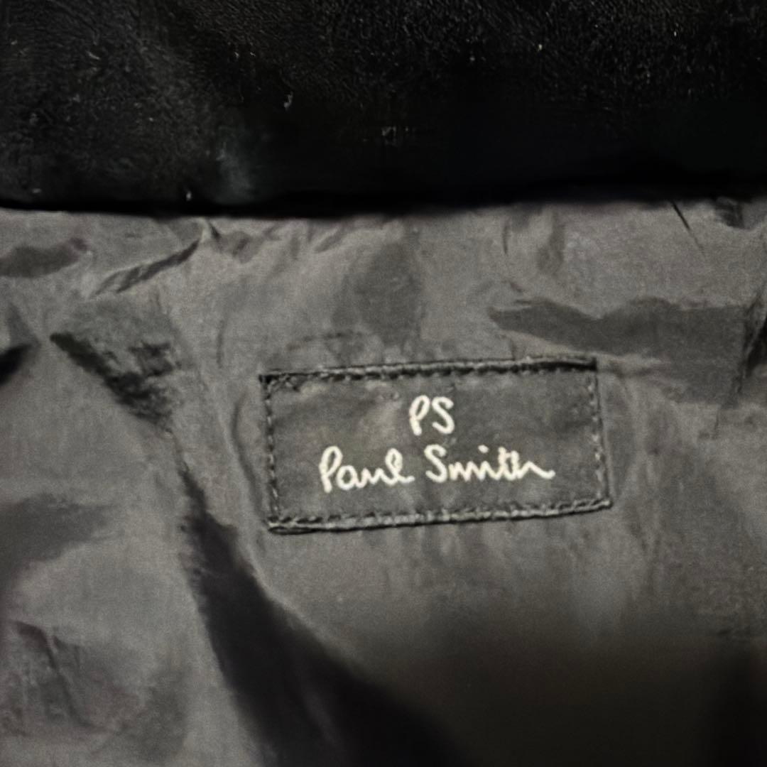 最高級◎ Paul Smithポールスミス 脱着ファーダウンジャケット ブラック