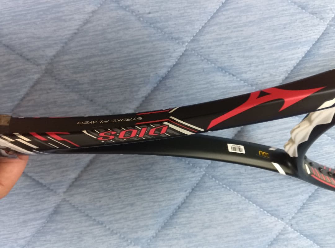 ミズノ dios 10-R 軟式テニスラケット ブラック/レッド