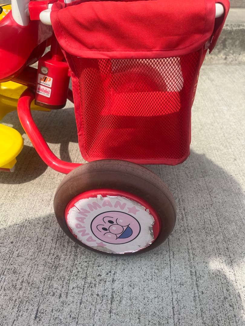 アンパンマン デラックス三輪車　サンシェード付