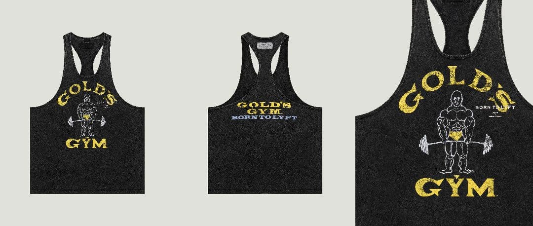 LYFT　ゴールドジム　タンクトップ　Sサイズ　黒