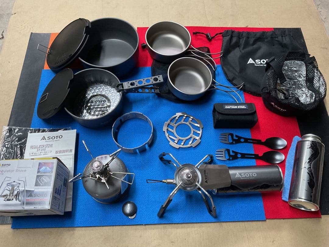 SOTO新品クックシステム+新品ST-310+新品CSMicroバーナー他セット