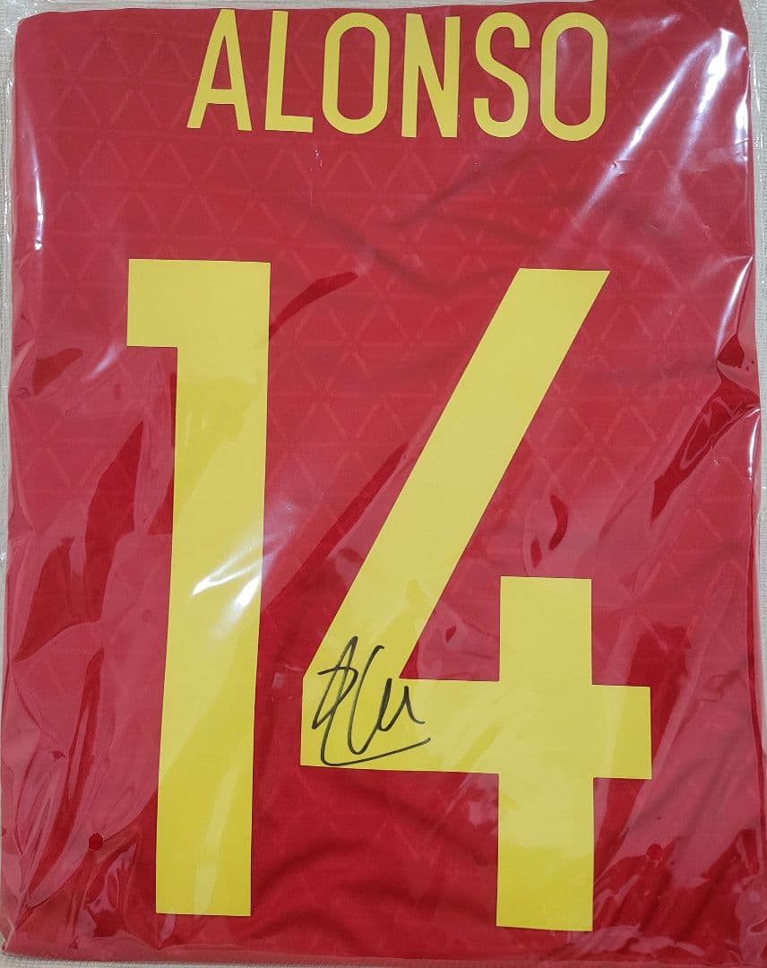 シャビ アロンソ スペイン代表 サイン ユニフォーム レアル マドリード 監督