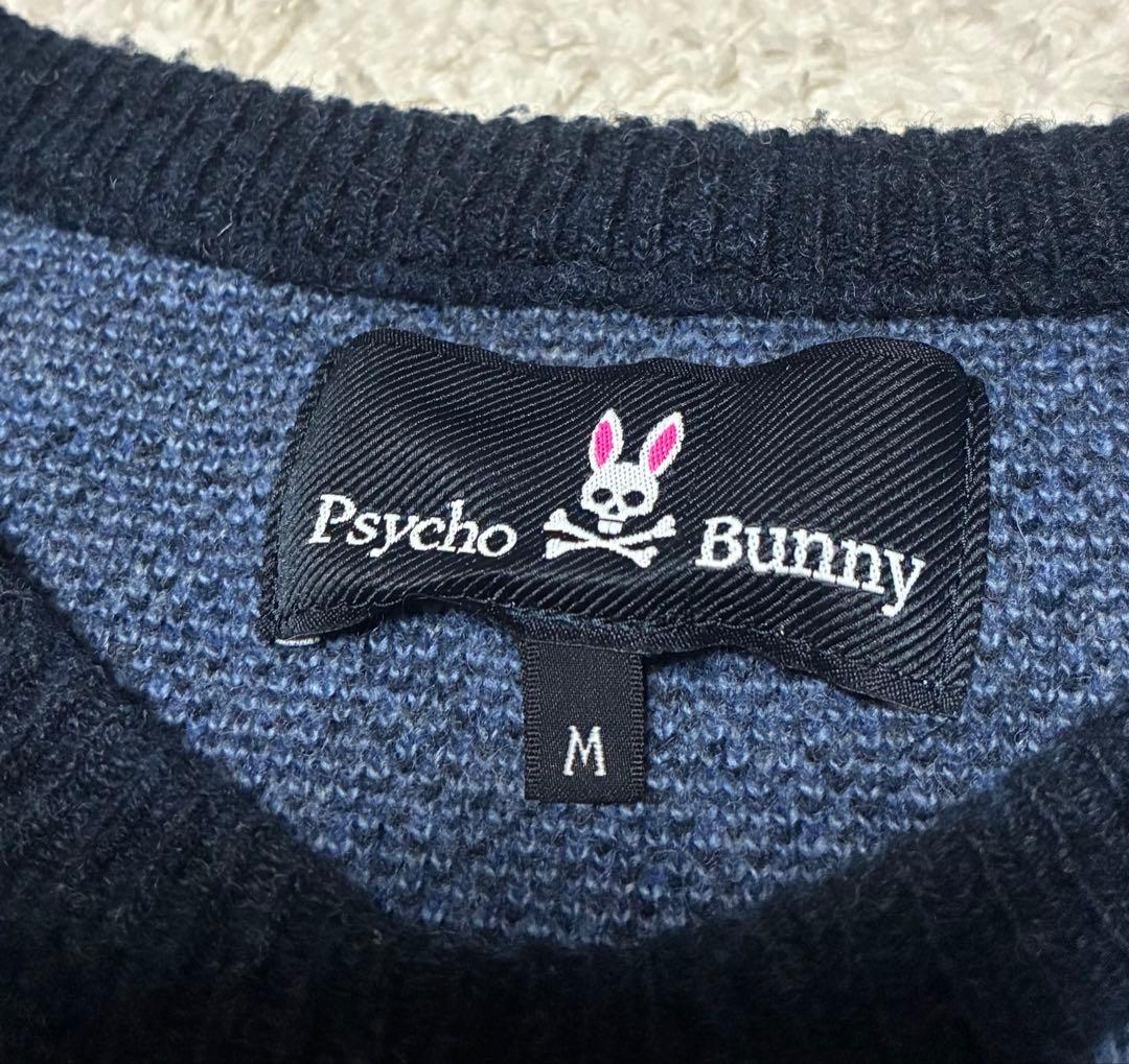 【美品】サイコバニー ジャガードバニー クルーネック ニット M