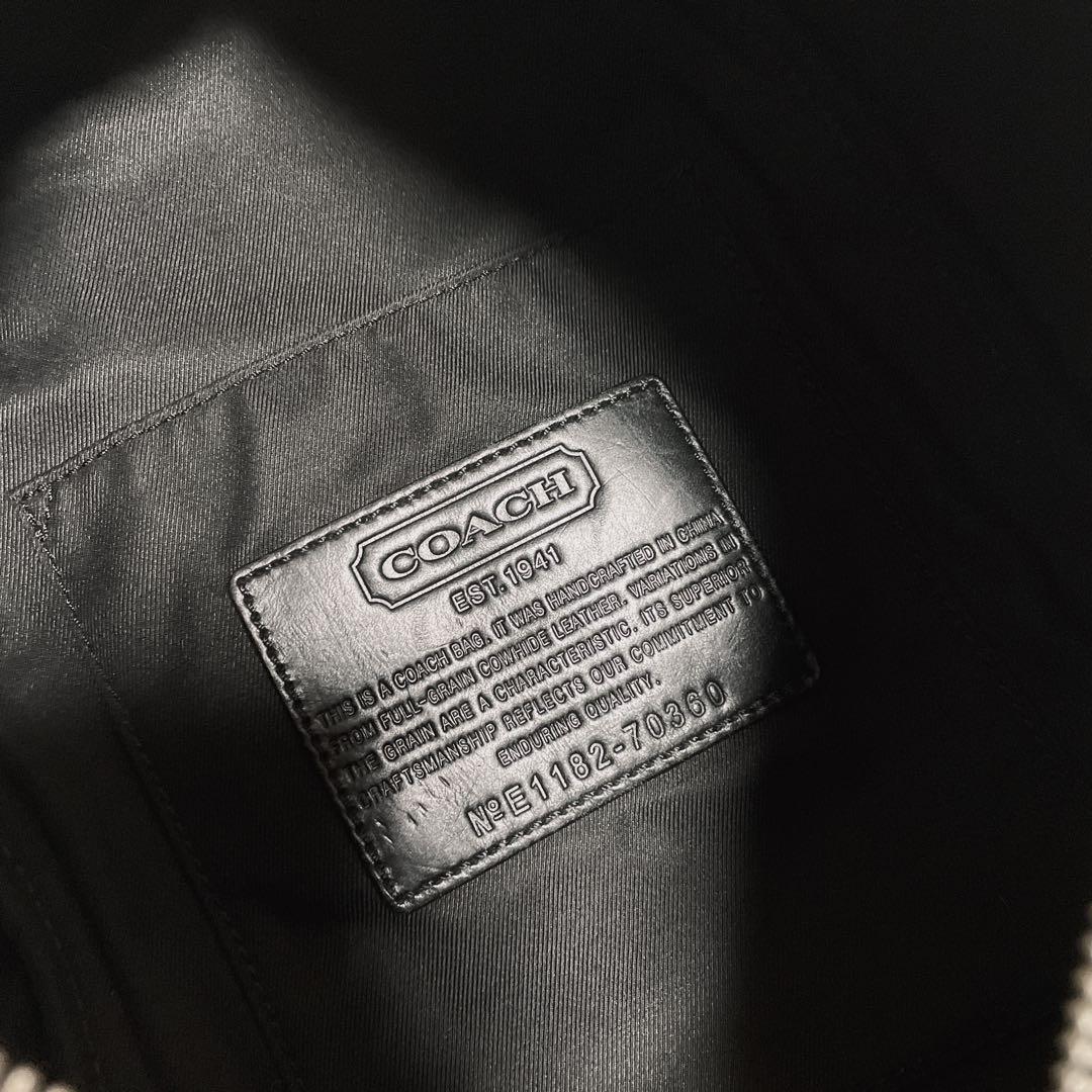 ☆tomo☆ 良品 COACH トンプソン ショルダーバッグレザー 黒