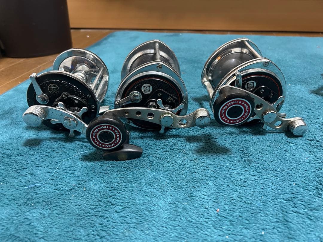 オリムピック　ストロング　ファイター　計8点　石鯛　両軸リール