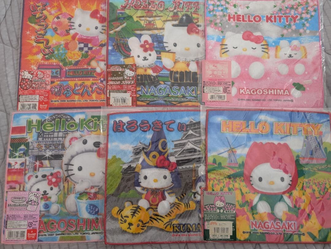 ご当地キャラ　サンリオ　ハンカチ