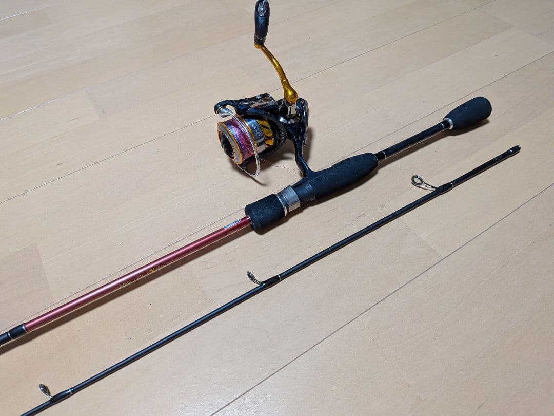 メバリング　アジング　ロッド　リール　ダイワ　レブロス　本体　セット