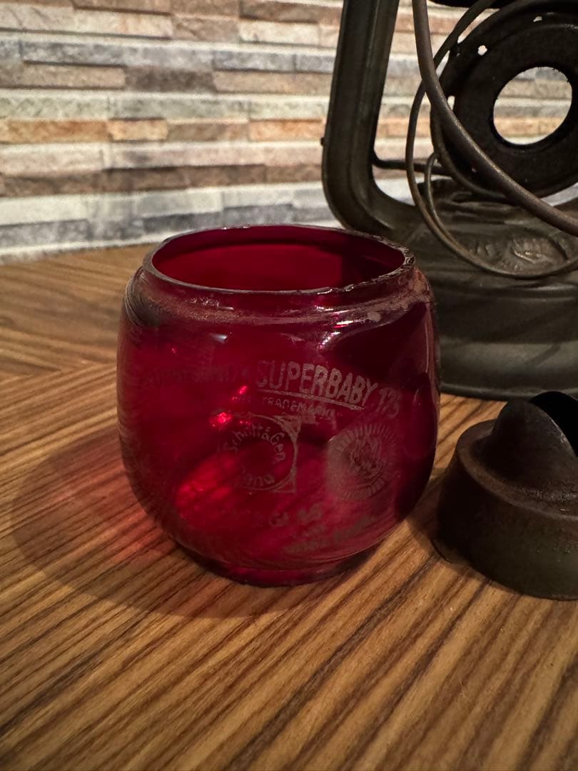 ライト・ランタン FEUERHAND 176e olive drab Red Globe