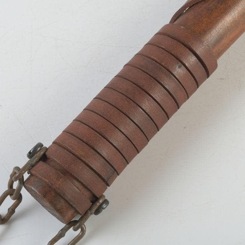 アンティーク　銅製　武具　モーニングスター　朝星棒　装飾品　N　9360