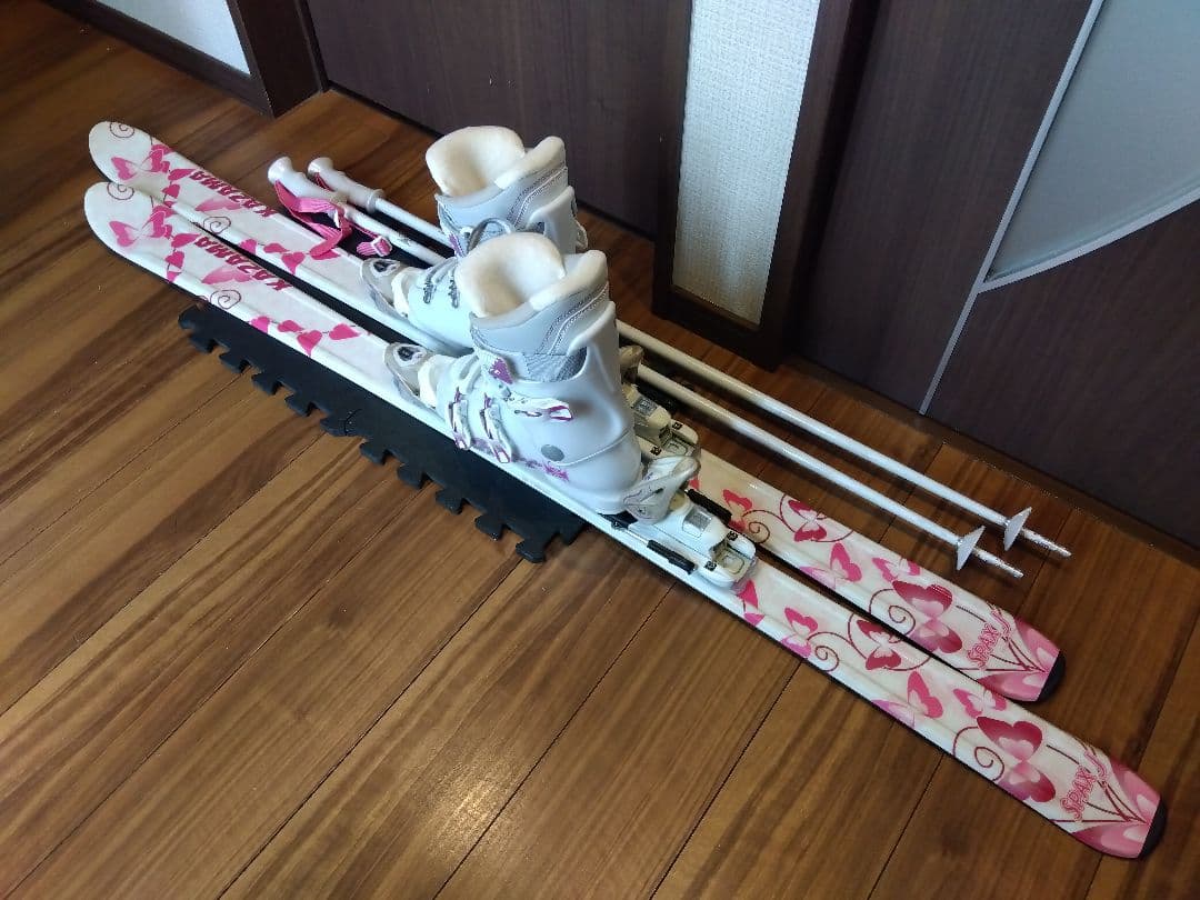 ✨️綺麗✨️KAZAMA/学生・レディース用/スキーセット/メンテ・WAX済み✔