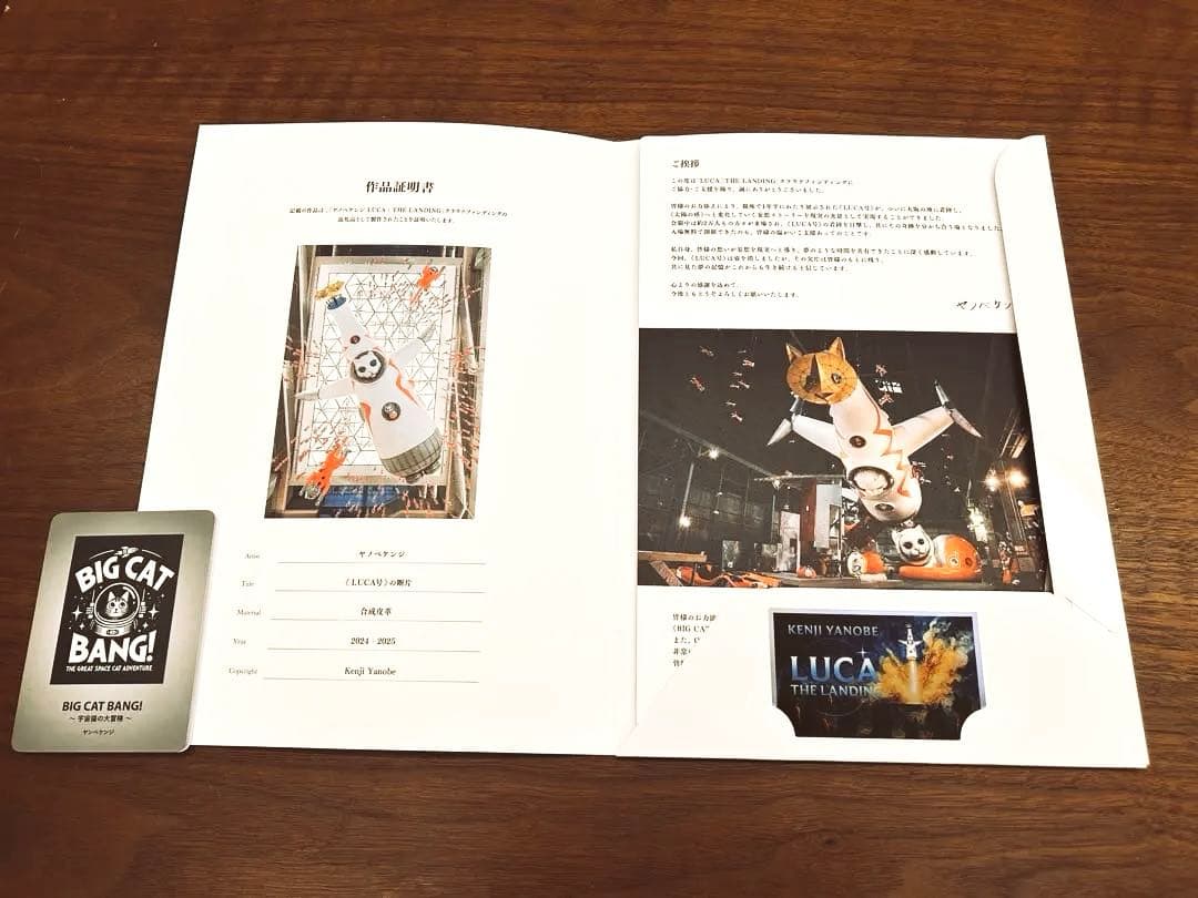 ヤノベケンジ 「LUCA号」破片（A４サイズ）