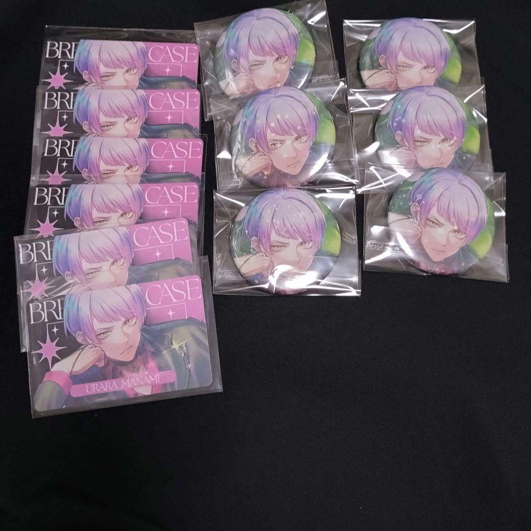 ブレマイ　1周年　麻波麗　缶バッジ　特典キャラカード