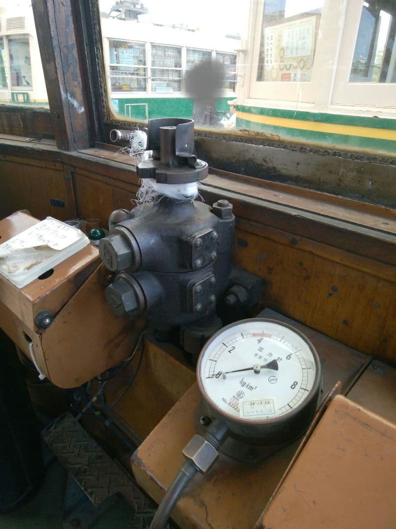 京都市電？　ブレーキ弁　ブレーキハンドル　セット