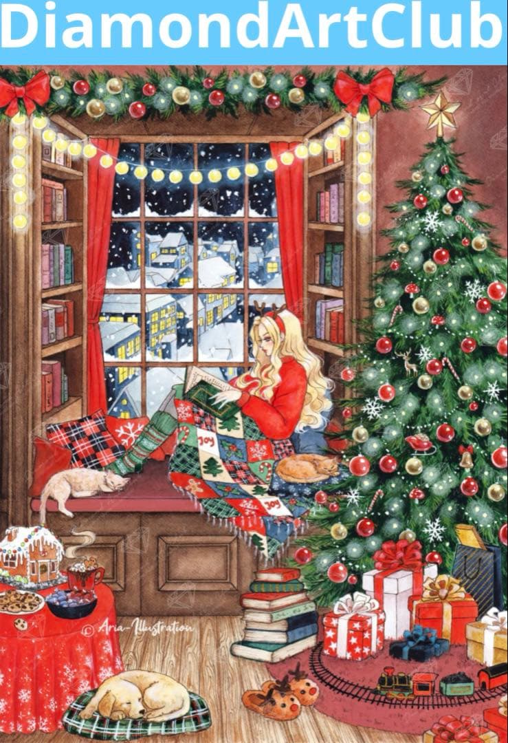 ダイヤモンドアートクラブ　Cozy Christmas DACキット