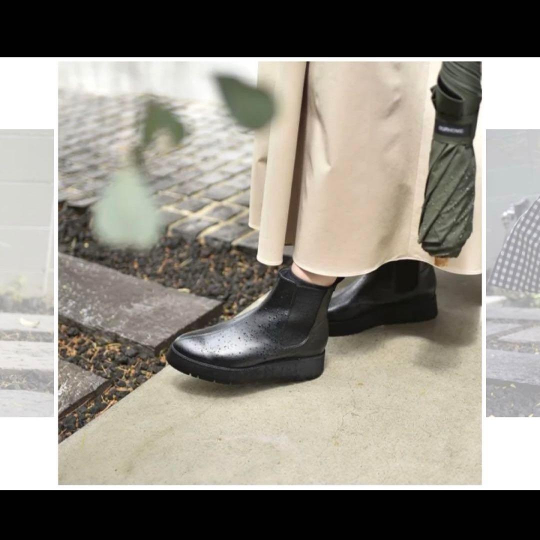 OUR　雨の日も寒い日も履けるショートブーツ　Mサイズ