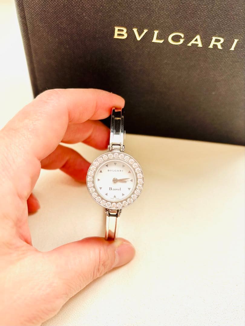 ★極美品★ブルガリ B-ZER01 BZ22S ダイヤベゼル 腕時計