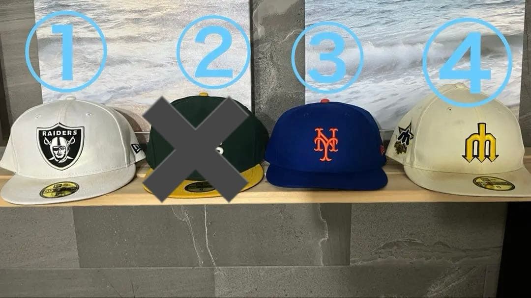 ニューエラ、ベースボールキャップ希少サイズ❗️