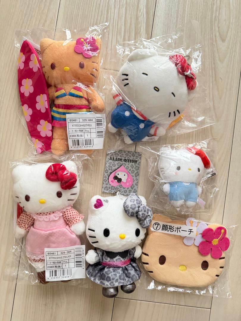 サンリオ　マスコットホルダー　ハローキティ　6点セット