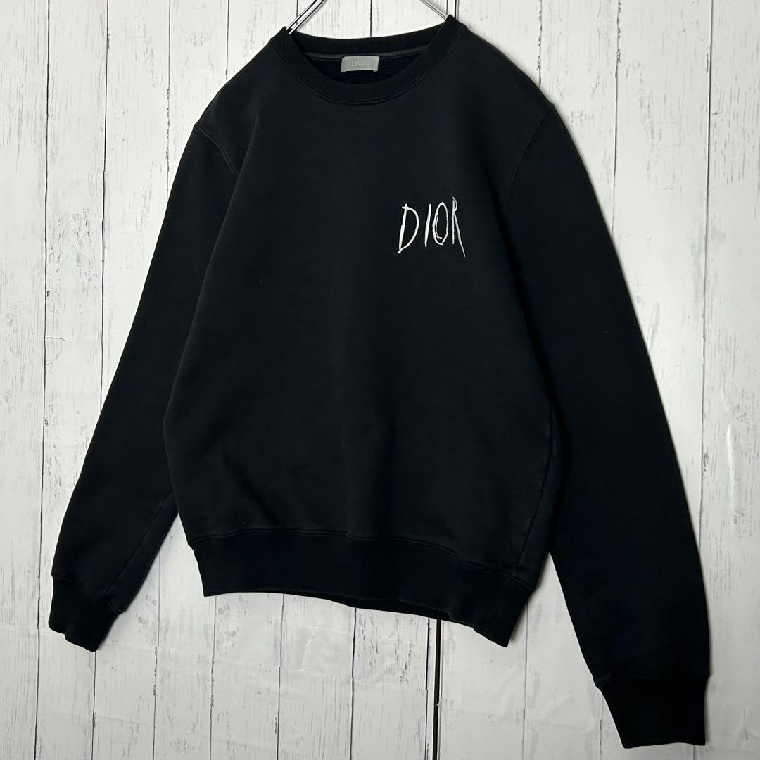 【希少・美品】ディオール×レイモンドペティボン 19AW 刺繍ロゴ スウェット黒