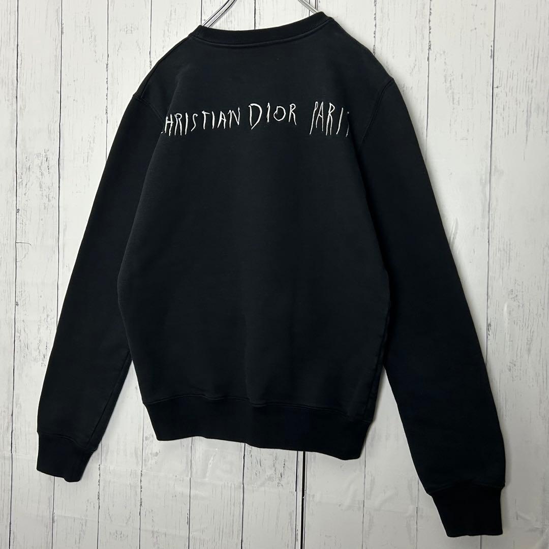 【希少・美品】ディオール×レイモンドペティボン 19AW 刺繍ロゴ スウェット黒