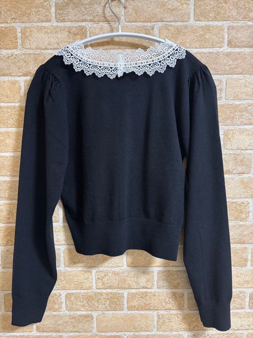 【USAGI ONLINE限定】レースボウタイカーディガン