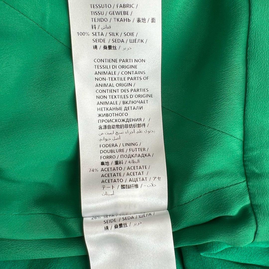 Alexander McQueen 近年 シルク フレアスリーブワンピース