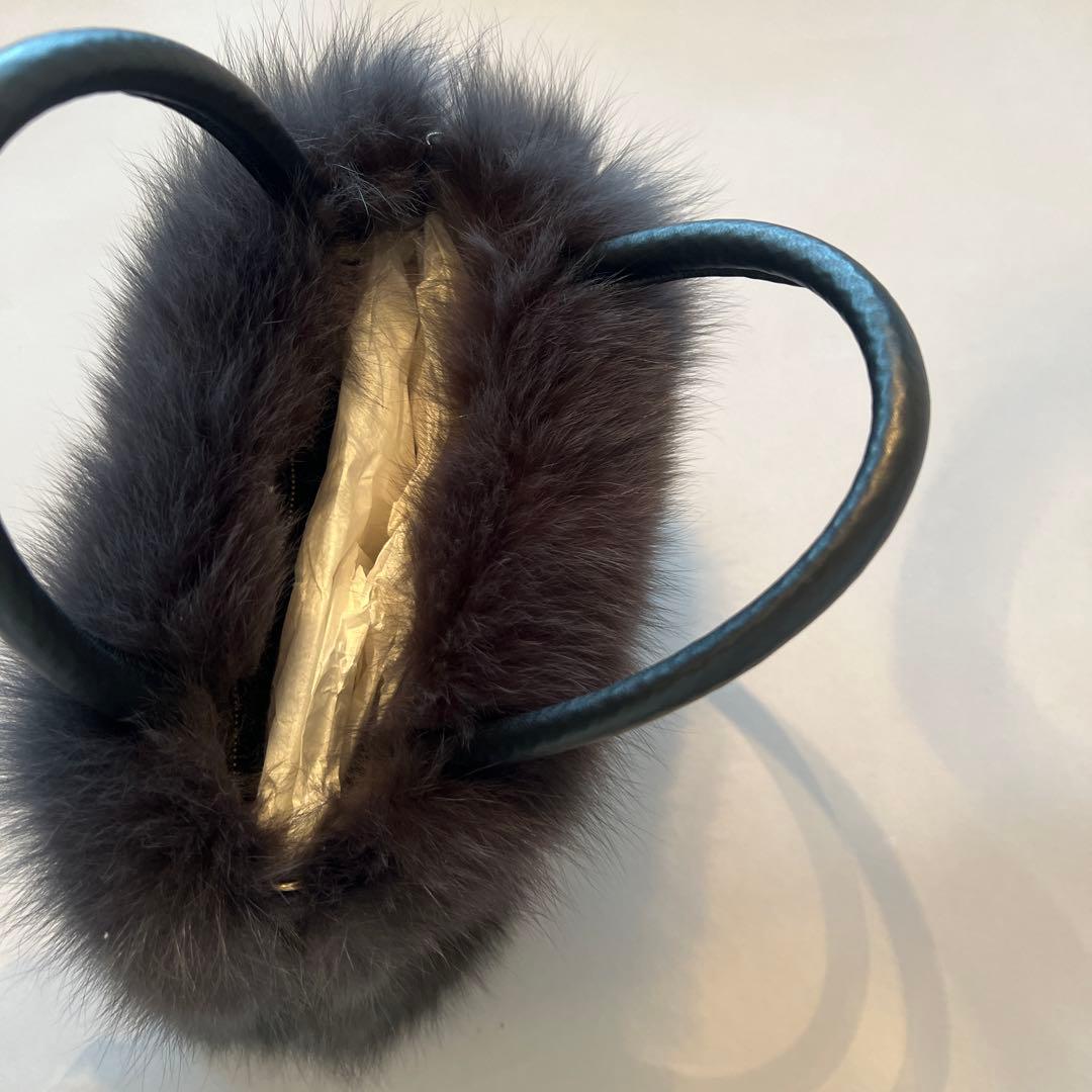 最終価格！天然毛皮■サガフォックス ファートートバッグ M 超美品★