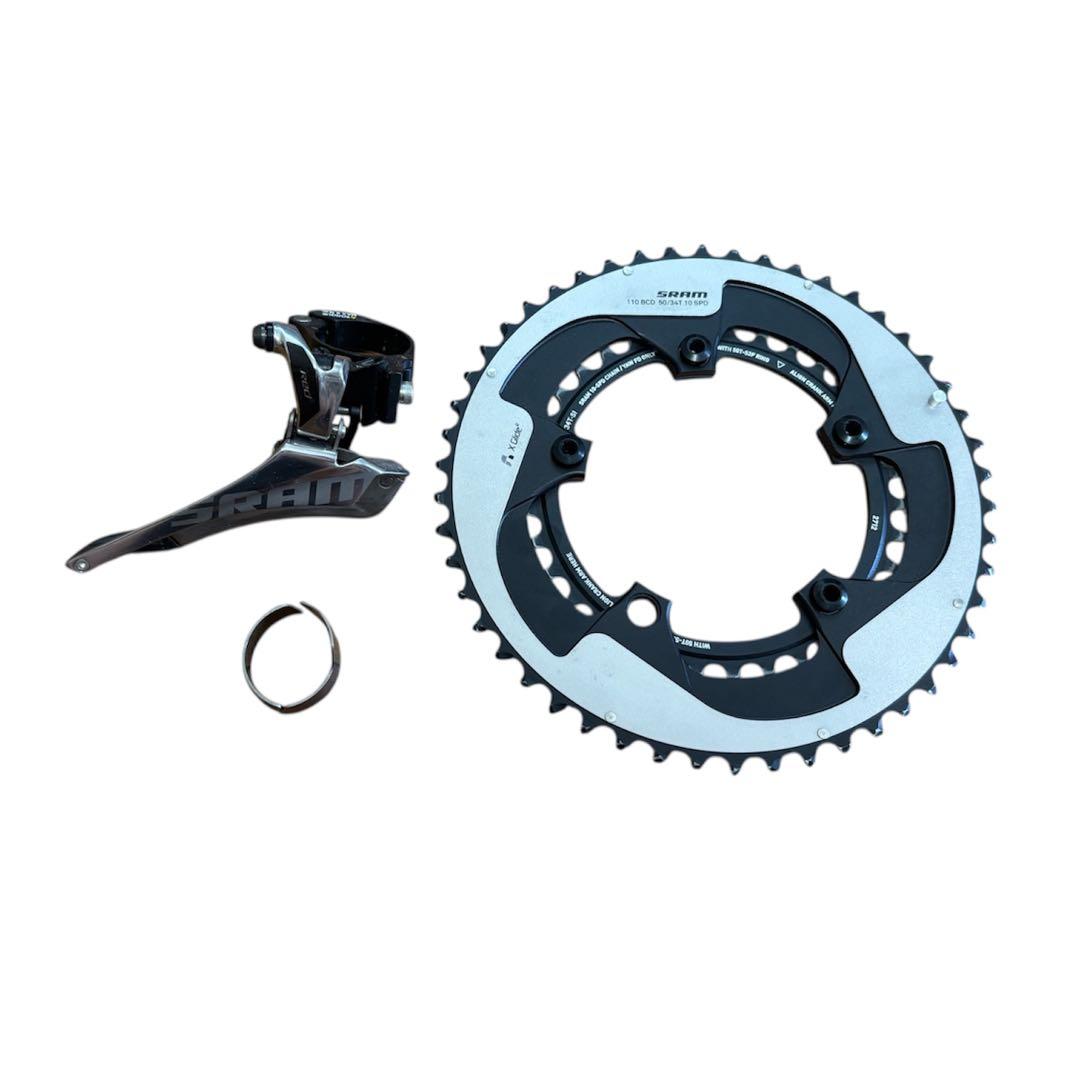 【2点セット】 Sram RED 2×10s FD チェーンリング 50/34