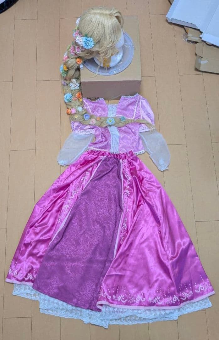 ラプンツェルコスプレ(ライト付きウィグ)セット