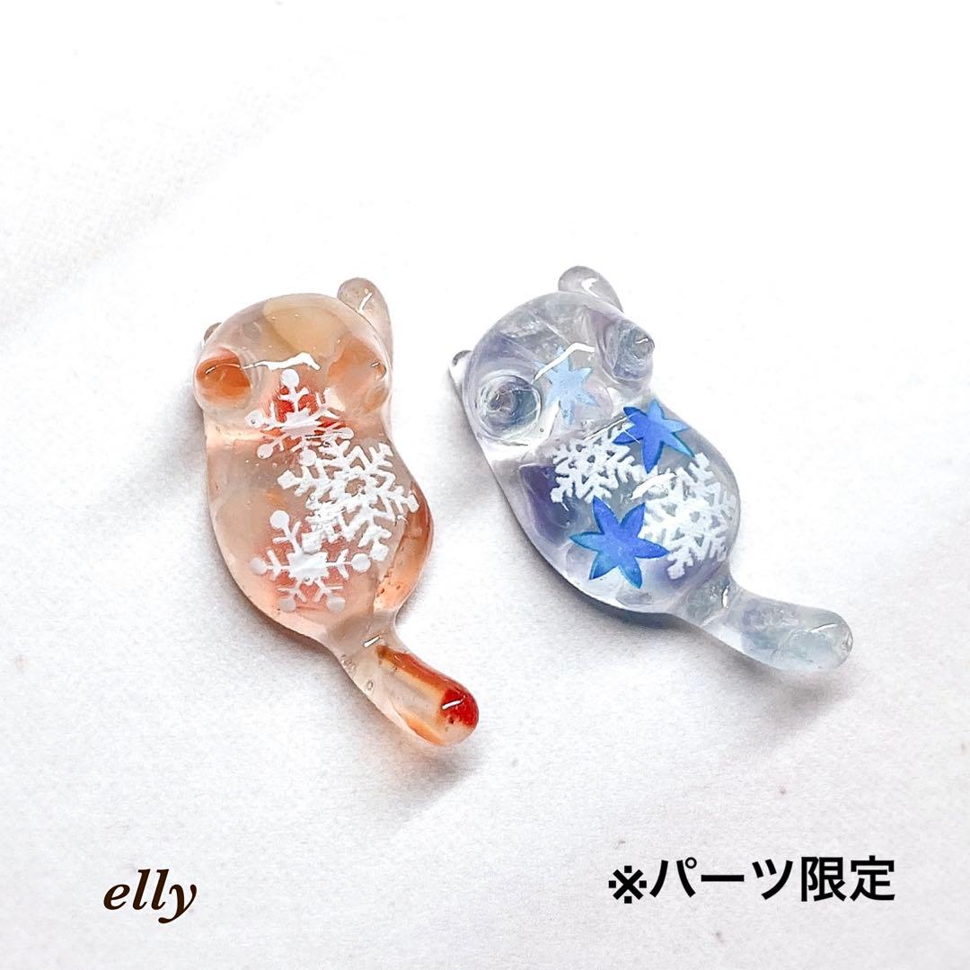 【sawasawa様】天然石　ムーンストーン　和柄　じゃれ猫　レジン　ストラップ