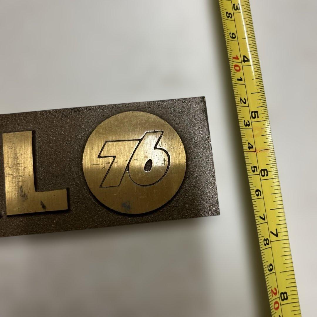 1988年UNOCAL 76 金属製サイン 約30cm