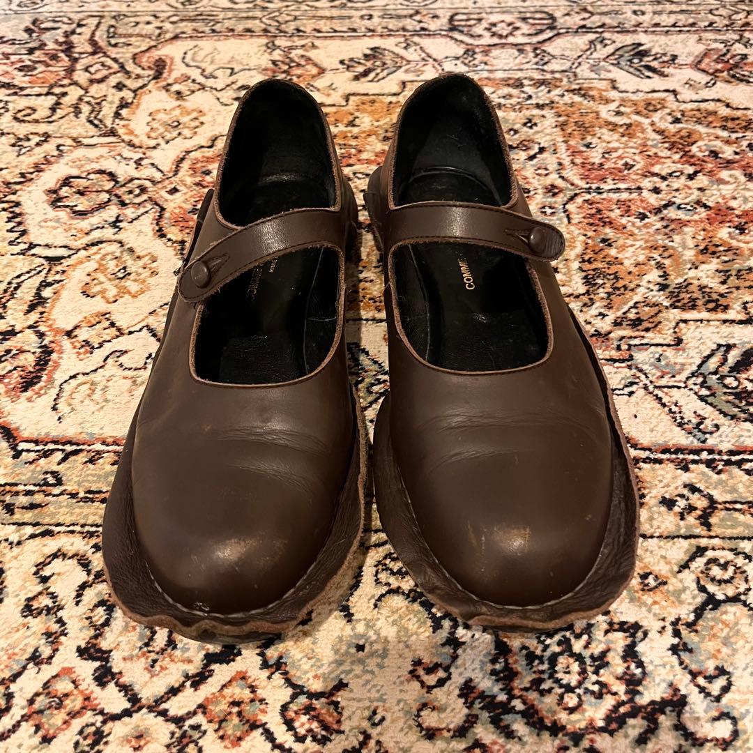 COMME des GARÇONS メリージェーン レザーシューズ ブラウン