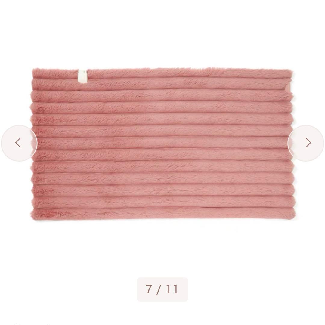 Francfrancヒーター付きブランケットピンク