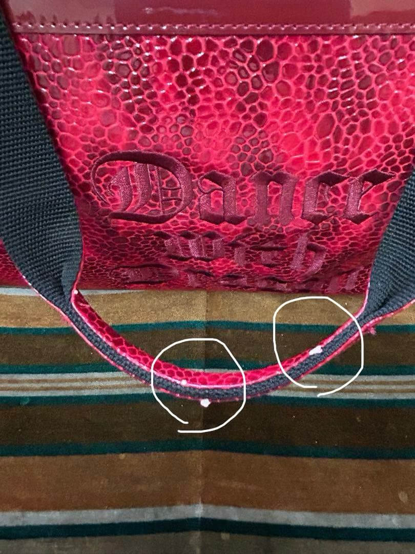 ダンスウィズドラゴン　ボストンバックショルダー付レッド