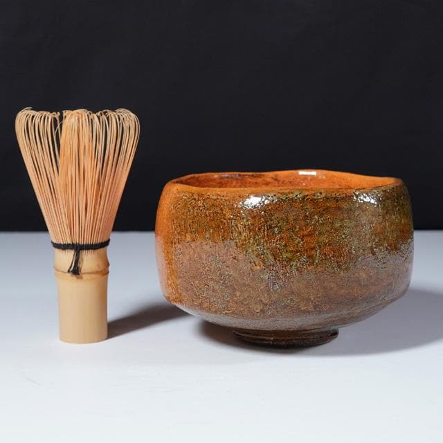 大樋年朗　飴釉茶碗　共箱　茶道具　大樋長左衛門　金沢　抹茶碗