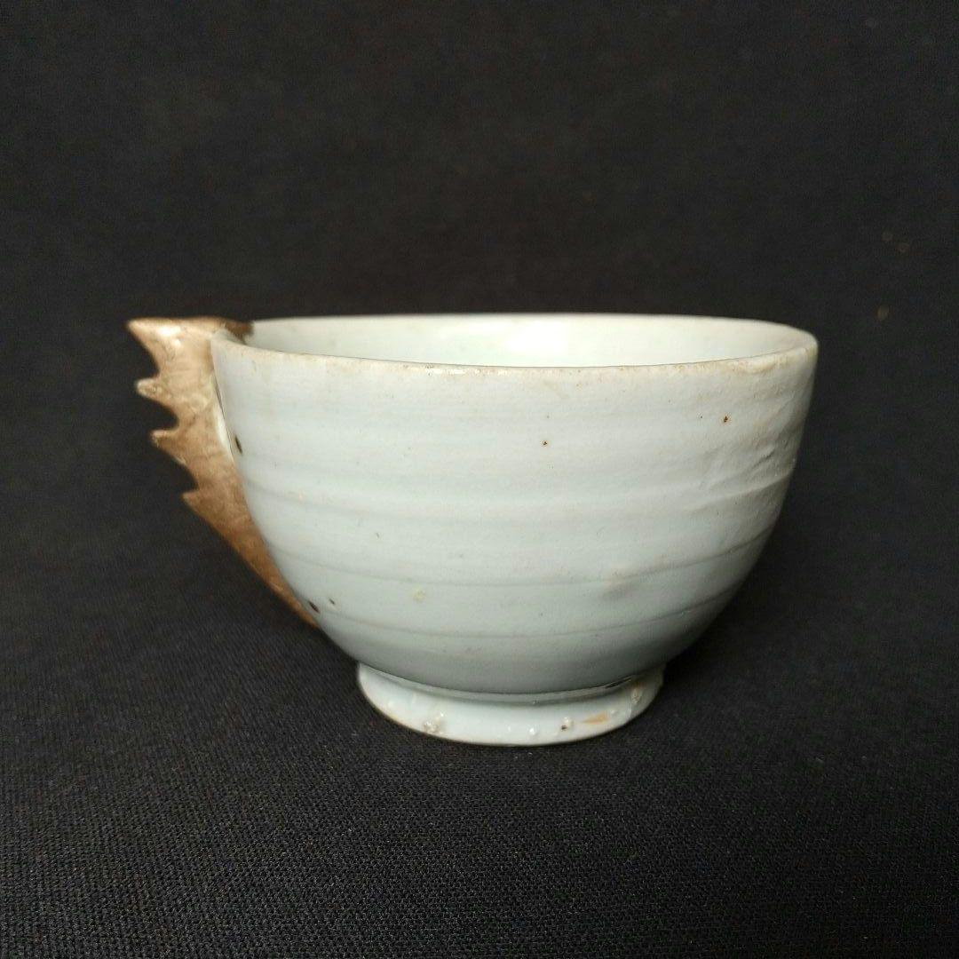 李朝  片耳杯  盃  希少  貴重  骨董  茶道具