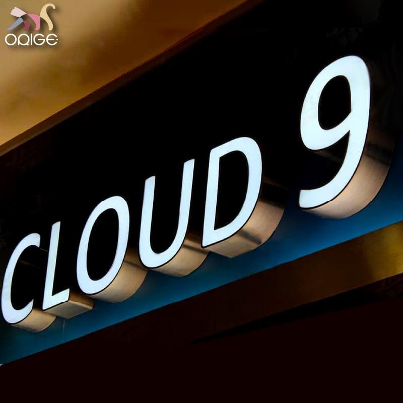 オーダー正面発光 縁ありLEDチャンネル文字 箱文字 看板 サイン ステンレス