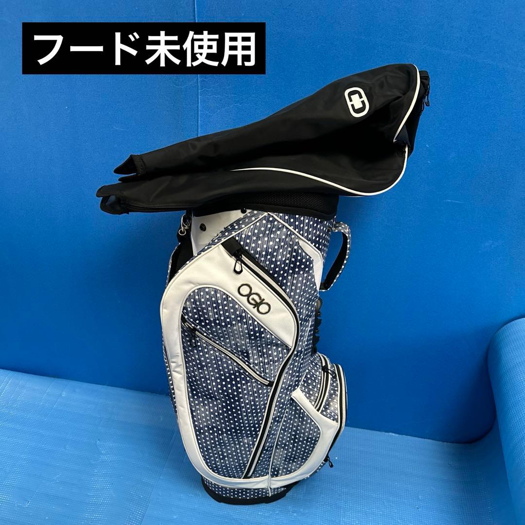 OGIO ゴルフバッグ ネイビー・ホワイト・ドット15分割セパレート