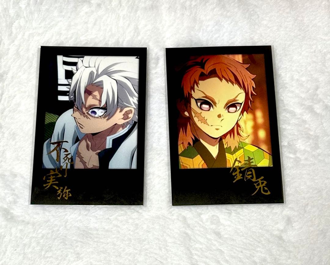 鬼滅の刃 DINING 柱稽古編 お楽しみくじ チェキ風ブロマイド 実弥 錆兎
