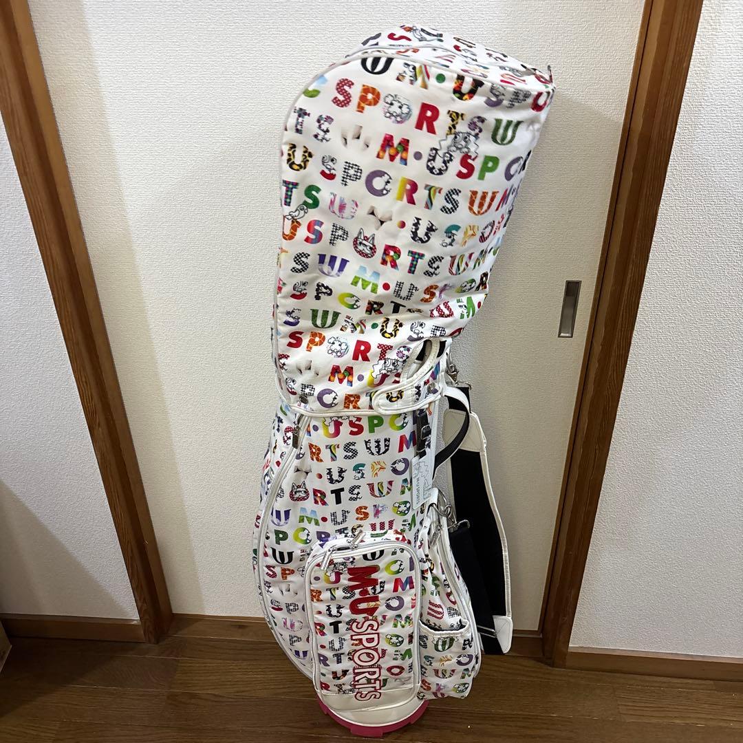 値下げ交渉可 カラフルスポーツロゴ ゴルフキャディバッグ