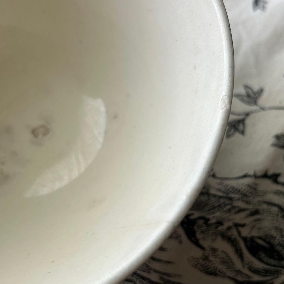 希少　カフェオレボウル　ヒイラギ　houx フランスアンティーク