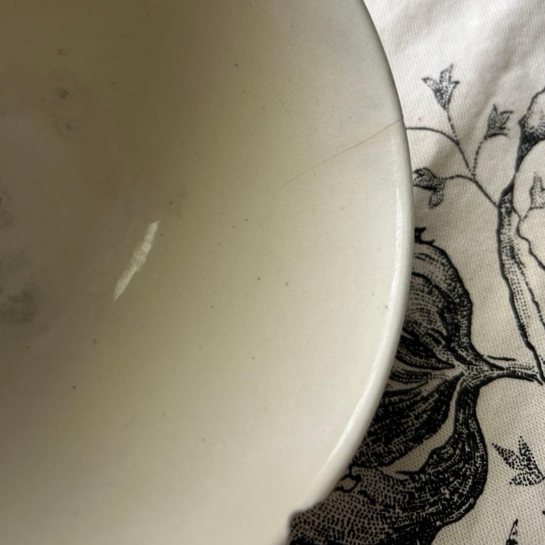 希少　カフェオレボウル　ヒイラギ　houx フランスアンティーク