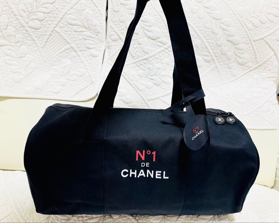 新品ノベルティN°1 de CHANEL ブラックトートボストンバッグ
